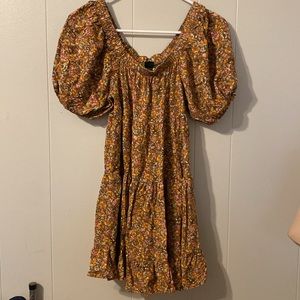 Off the shoulder mini day dress